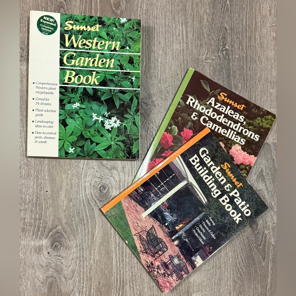 Sunset Gardening Book Bundle | Western Garden, Azaleas & Patio Building - Picture 1 of 1